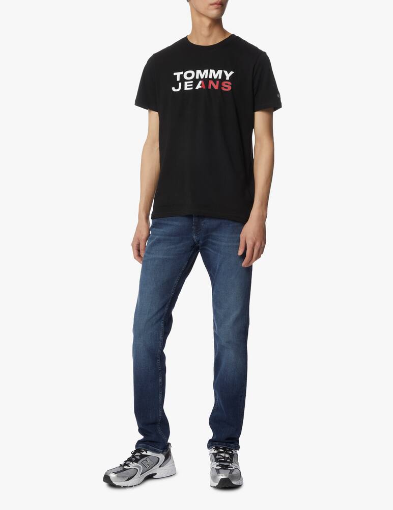 rinascente Tommy Jeans Maglietta essential graphic logo - nero