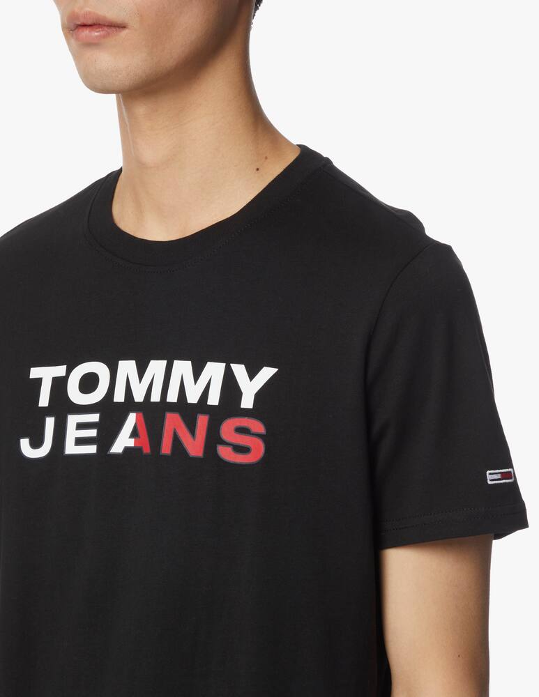 rinascente Tommy Jeans Maglietta essential graphic logo - nero