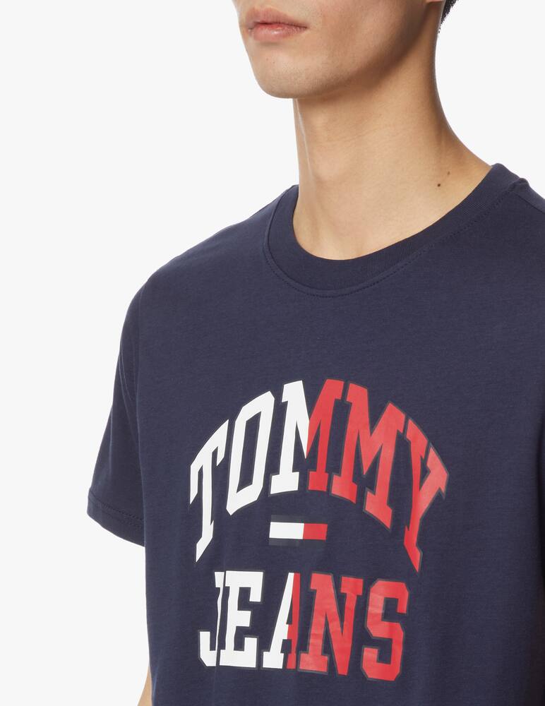 rinascente Tommy Jeans College logo t-shirt - blue