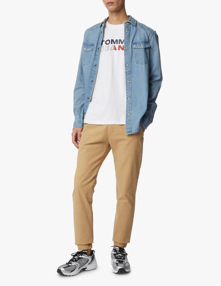 rinascente Tommy Jeans Maglietta essential graphic logo - bianco