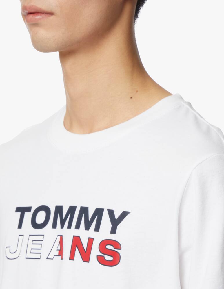 rinascente Tommy Jeans Maglietta essential graphic logo - bianco