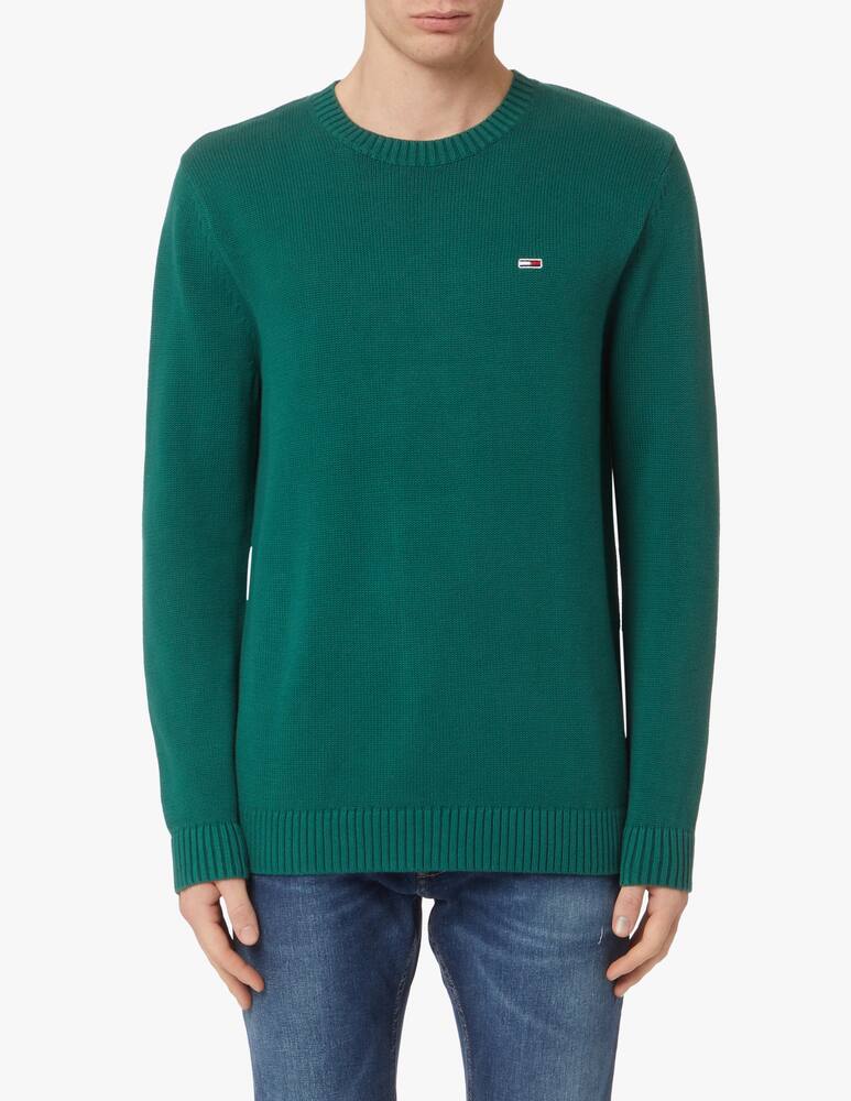Tommy Jeans Cotton sweater - green - picture 1 Tommy Jeans Cotton sweater - green - picture 1