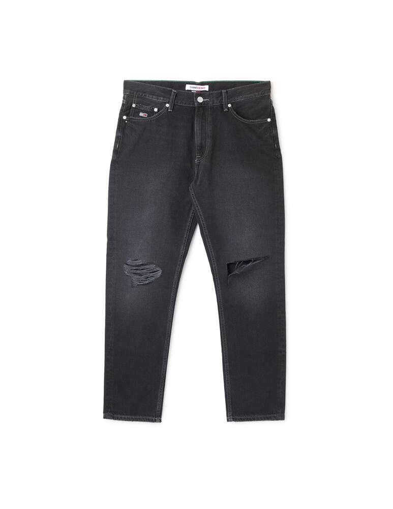 rinascente Tommy Jeans Knee destroyed regular dad jeans - black