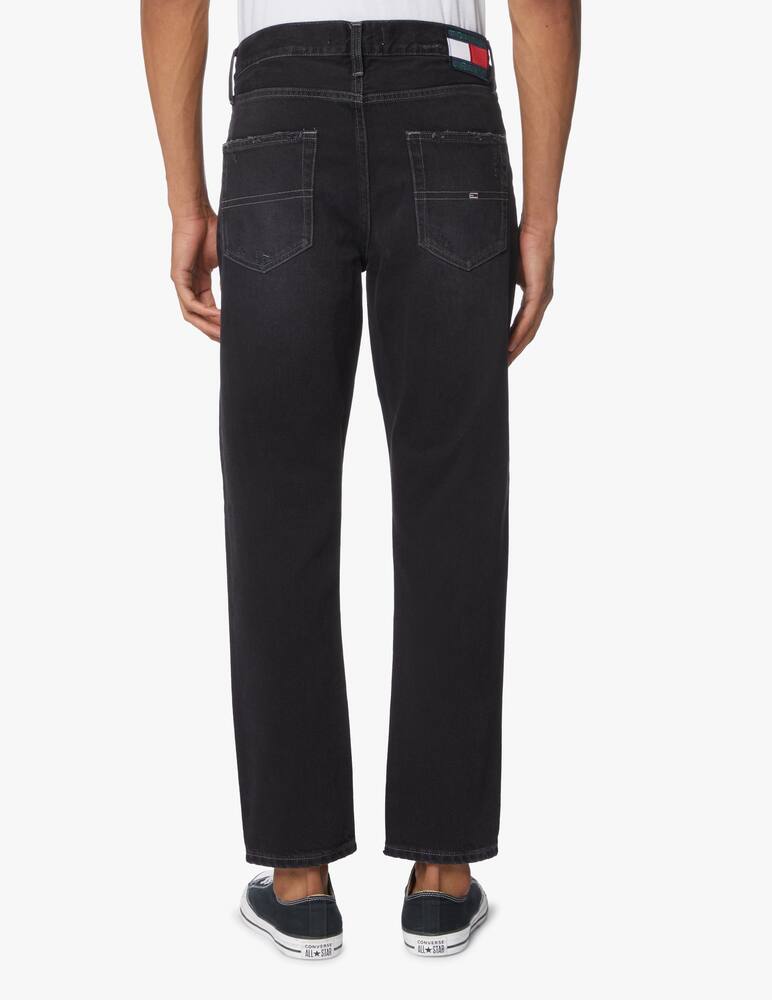 rinascente Tommy Jeans Knee destroyed regular dad jeans - black