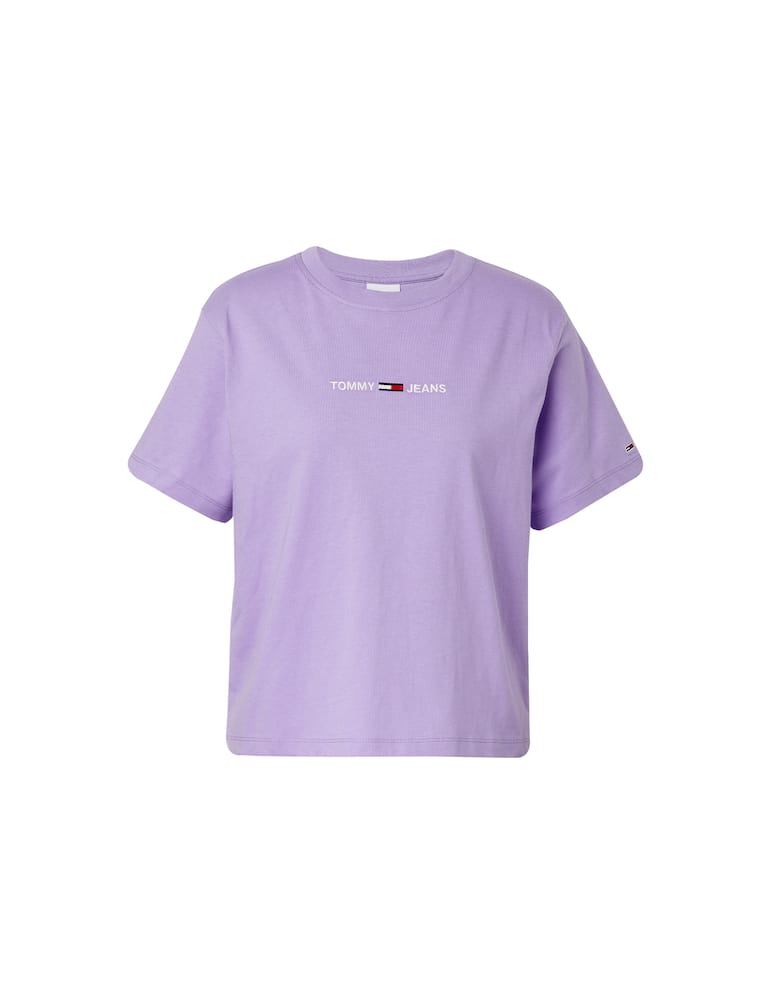 rinascente Tommy Jeans Cotton t-shirt with logo - lilac