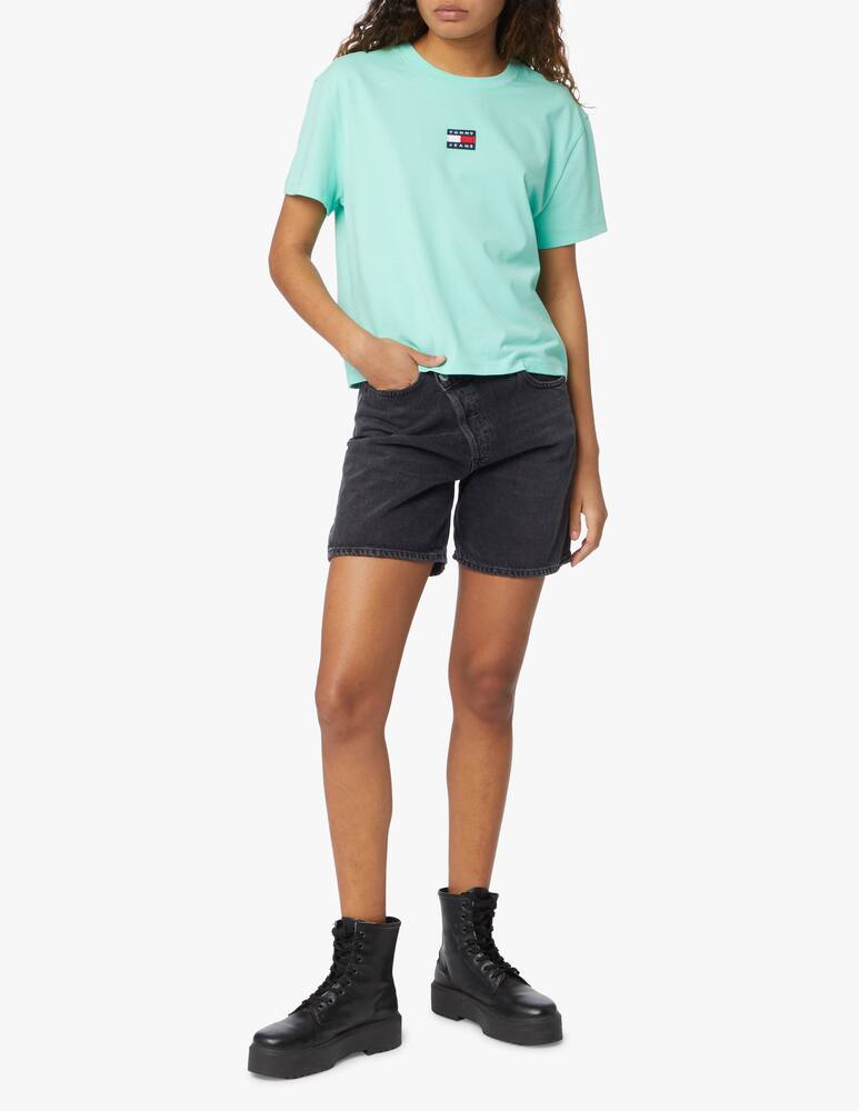 Tommy Jeans T-shirt in cotone - verde - immagine 2 Tommy Jeans T-shirt in cotone - verde - immagine 2