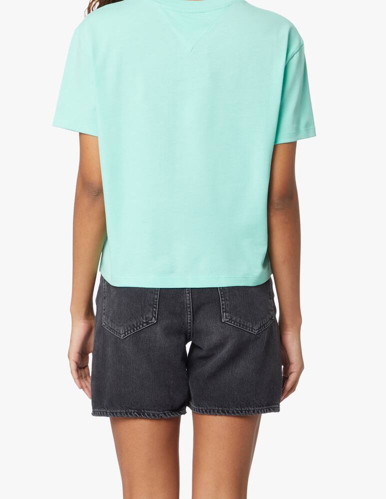 Tommy Jeans T-shirt in cotone - verde - immagine 3 Tommy Jeans T-shirt in cotone - verde - immagine 3
