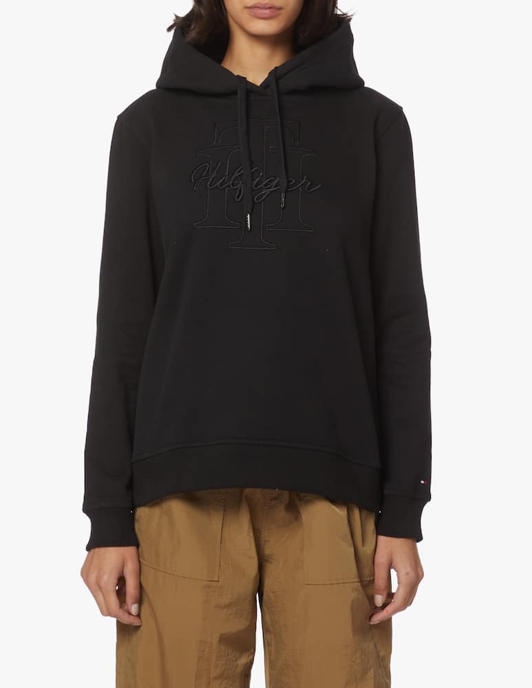 Tommy Hilfiger Cotton hoodie - black - picture 1 Tommy Hilfiger Cotton hoodie - black - picture 1