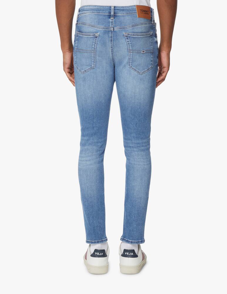 rinascente Tommy Jeans Medium light blue simon skinny jeans - light blue