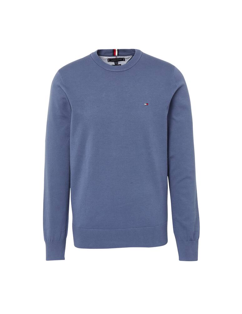 Tommy Hilfiger Maglia girocollo in cotone - blu - immagine 5 Tommy Hilfiger Maglia girocollo in cotone - blu - immagine 5