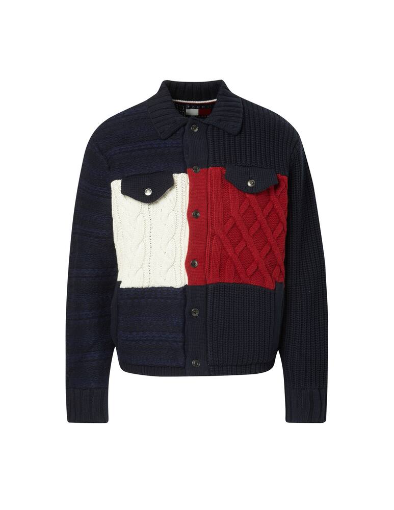 rinascente Tommy Hilfiger Giacca trucker bandiera th - blu