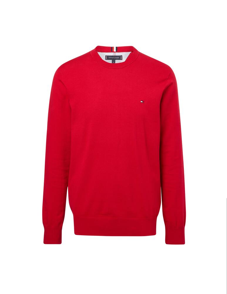 Tommy Hilfiger Maglia girocollo in cotone - rosso - immagine 5 Tommy Hilfiger Maglia girocollo in cotone - rosso - immagine 5