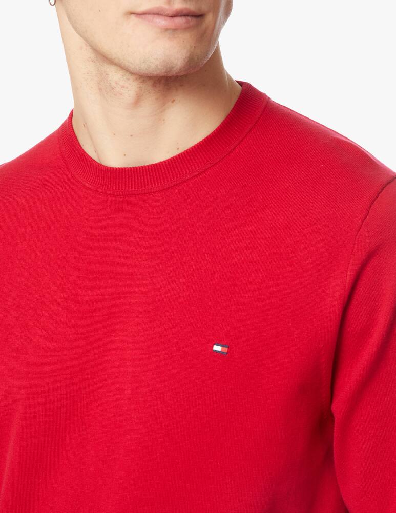 Tommy Hilfiger Maglia girocollo in cotone - rosso - immagine 4 Tommy Hilfiger Maglia girocollo in cotone - rosso - immagine 4