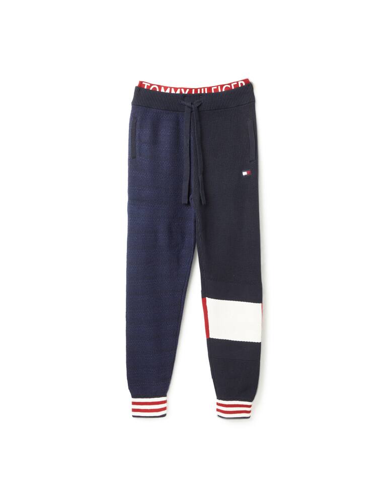 rinascente Tommy Hilfiger Pantalone misto lana bandiera th - blu