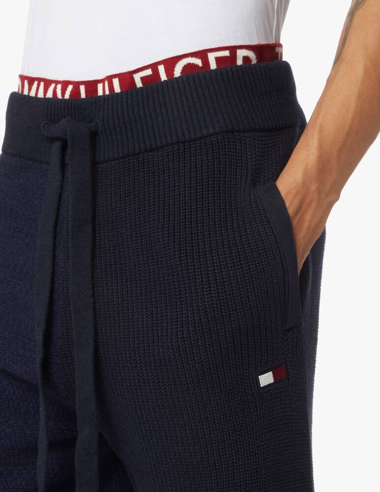 rinascente Tommy Hilfiger Pantalone misto lana bandiera th - blu