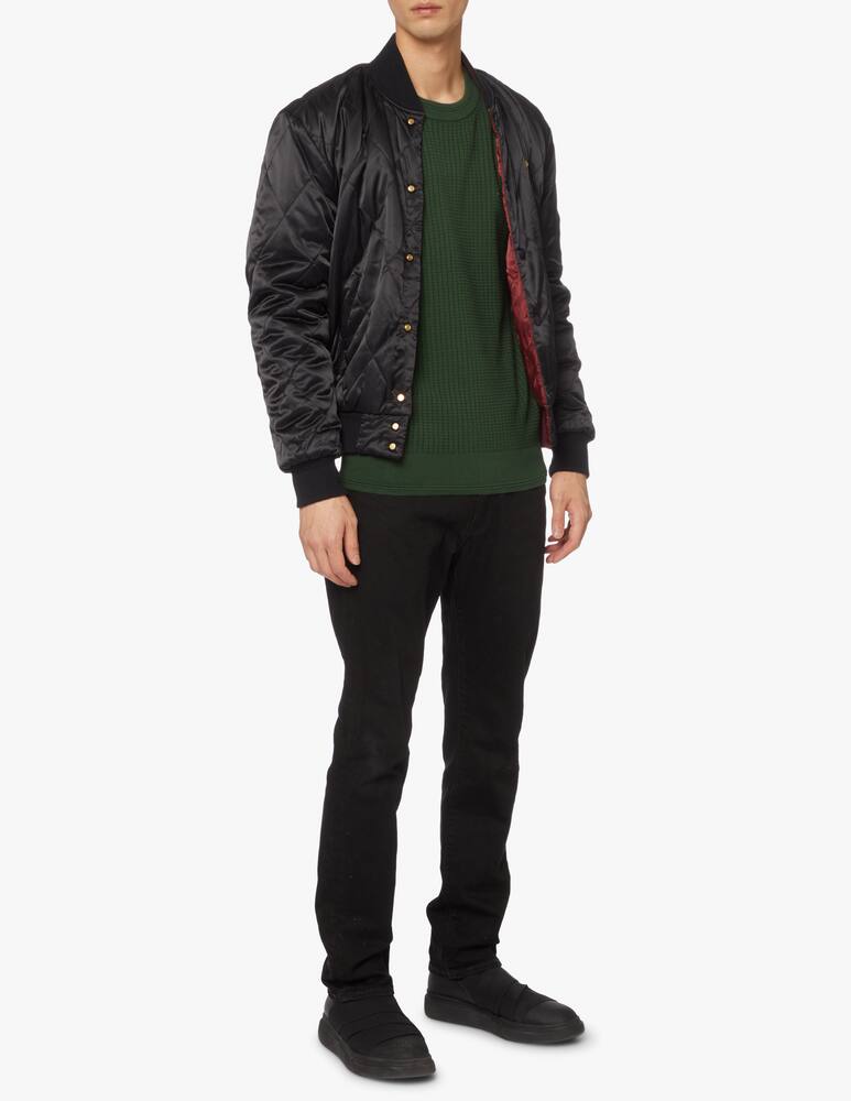 rinascente Tommy Hilfiger Maglia girocollo con trama grid - verde