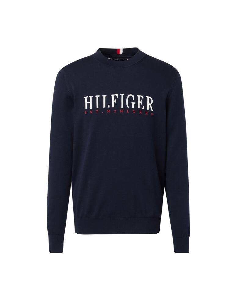 rinascente Tommy Hilfiger Maglia girocollo logo corporate - blu