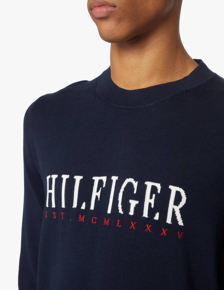 rinascente Tommy Hilfiger Maglia girocollo logo corporate - blu