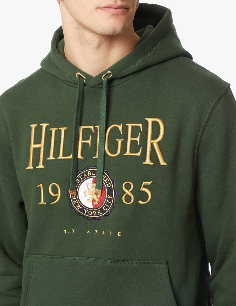 rinascente Tommy Hilfiger Hoodie icon crest - green