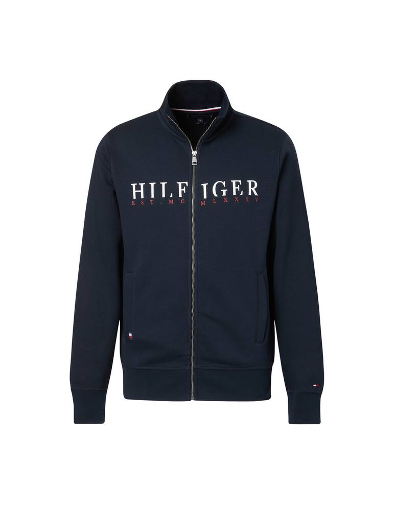 rinascente Tommy Hilfiger Logo corporate fzip sweatshirt - blue