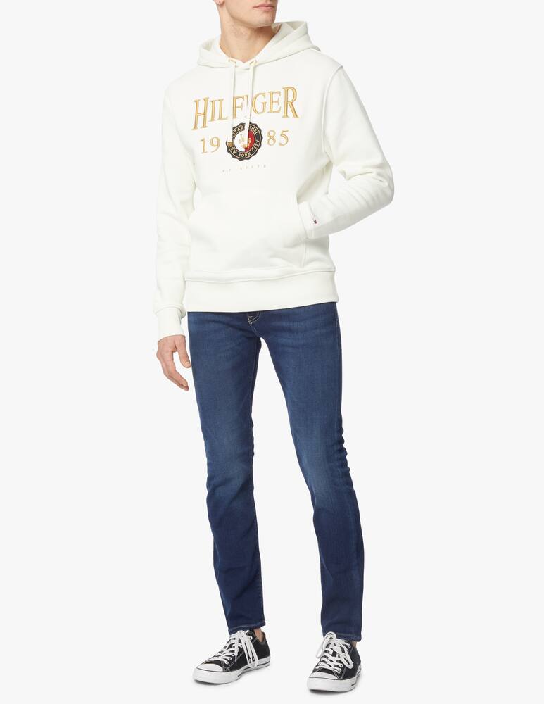 rinascente Tommy Hilfiger Felpa con cappuccio icon crest - bianco