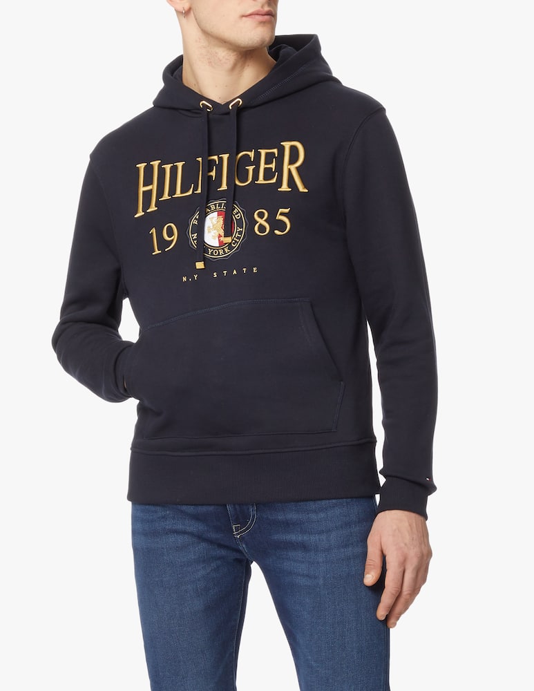 Tommy Hilfiger Hoodie icon crest - blue - picture 1 Tommy Hilfiger Hoodie icon crest - blue - picture 1