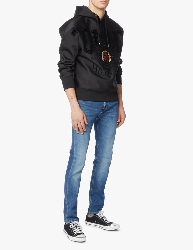 rinascente Tommy Hilfiger Hoodie satin festive - black