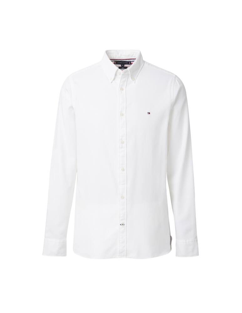rinascente Tommy Hilfiger Camicia manica lunga slim dobby - bianco