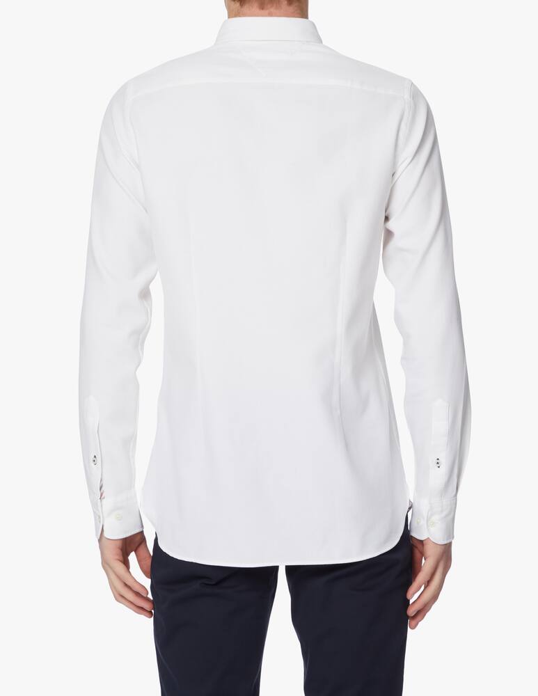 rinascente Tommy Hilfiger Camicia manica lunga slim dobby - bianco