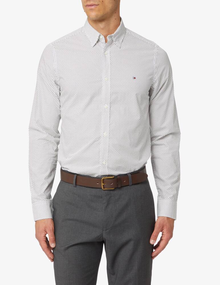 rinascente Tommy Hilfiger Camicia slim fit dot - bianco