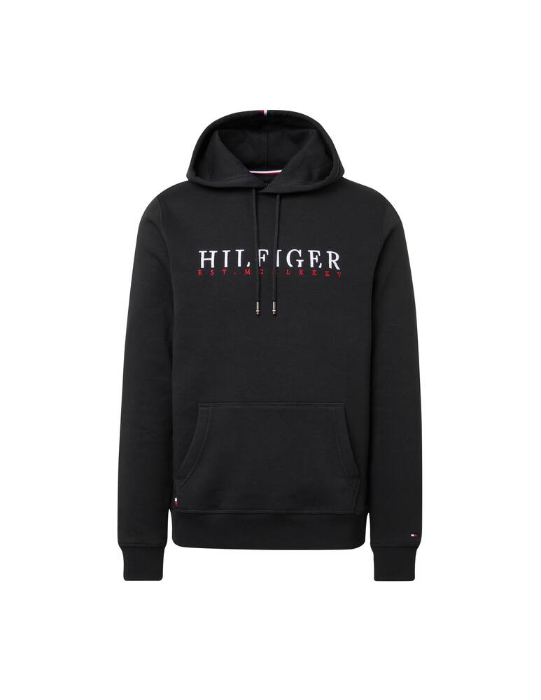 rinascente Tommy Hilfiger Felpa con cappuccio logo corporate - nero