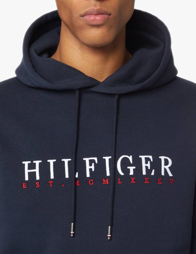 Tommy Hilfiger Felpa con cappuccio logo corporate - blu - immagine 5 Tommy Hilfiger Felpa con cappuccio logo corporate - blu - immagine 5