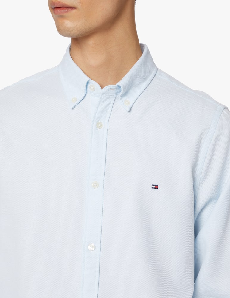 rinascente Tommy Hilfiger Long sleeve shirt slim dobby - light blue