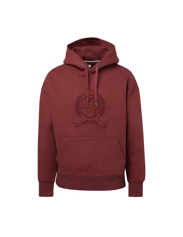 rinascente Tommy Hilfiger Felpa con cappuccio crest tst festive - rosso