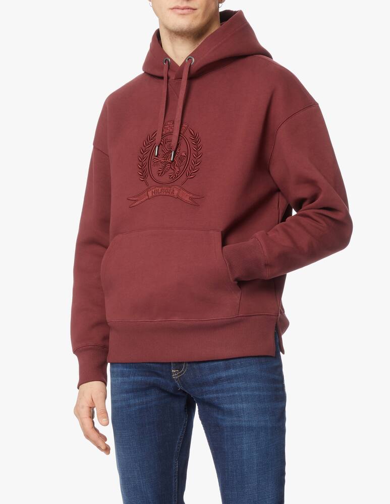 rinascente Tommy Hilfiger Felpa con cappuccio crest tst festive - rosso