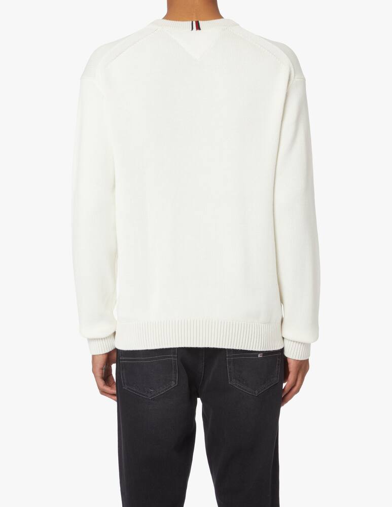 rinascente Tommy Hilfiger Roundneck icon sweater - white