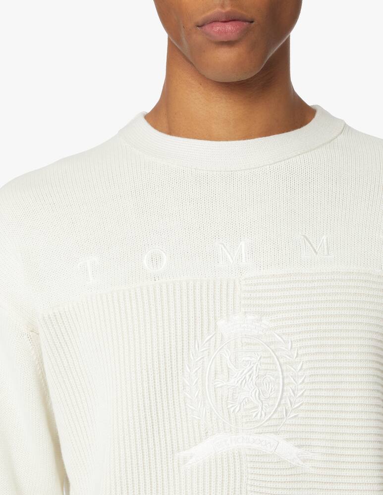 rinascente Tommy Hilfiger Roundneck icon sweater - white