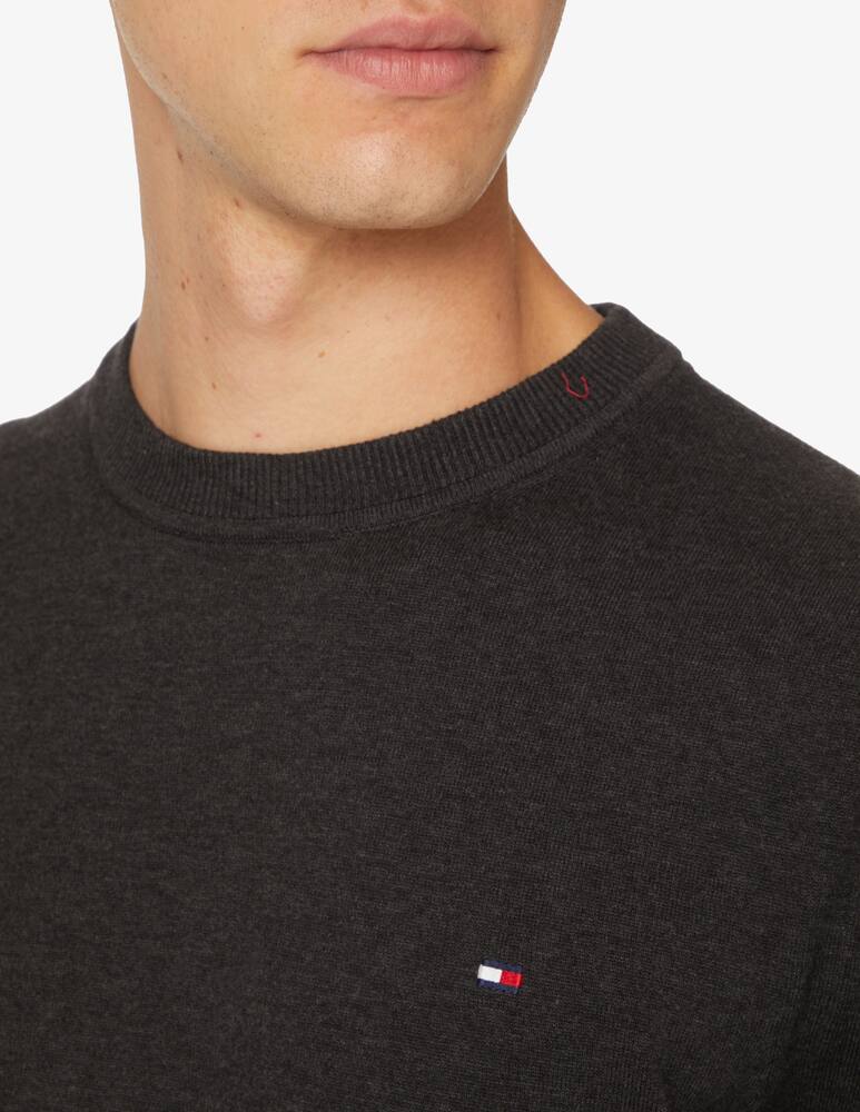 rinascente Tommy Hilfiger Maglia girocollo cotone pima basic - Grigio