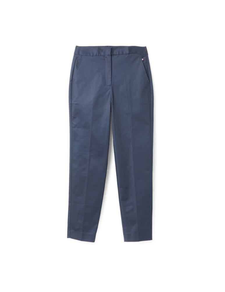 rinascente Tommy Hilfiger Pantaloni a sigaretta in cotone - blu