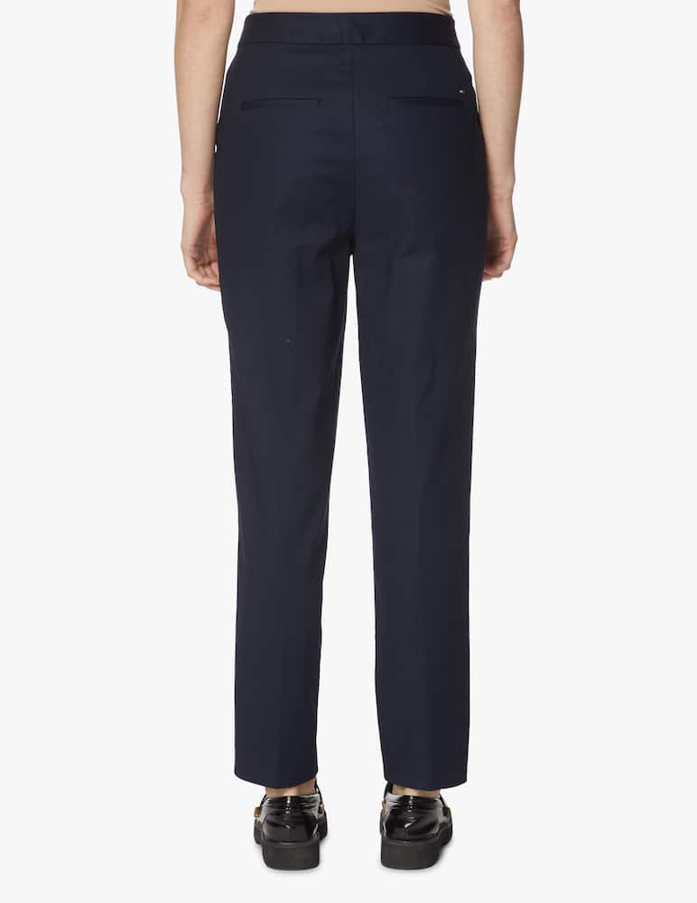 rinascente Tommy Hilfiger Pantaloni a sigaretta in cotone - blu