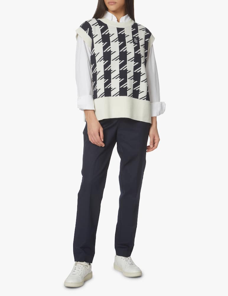 Tommy Hilfiger Wool blend vest - blue - picture 2