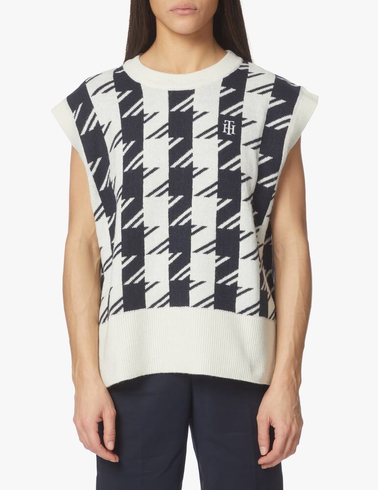 Tommy Hilfiger Wool blend vest - blue - picture 1