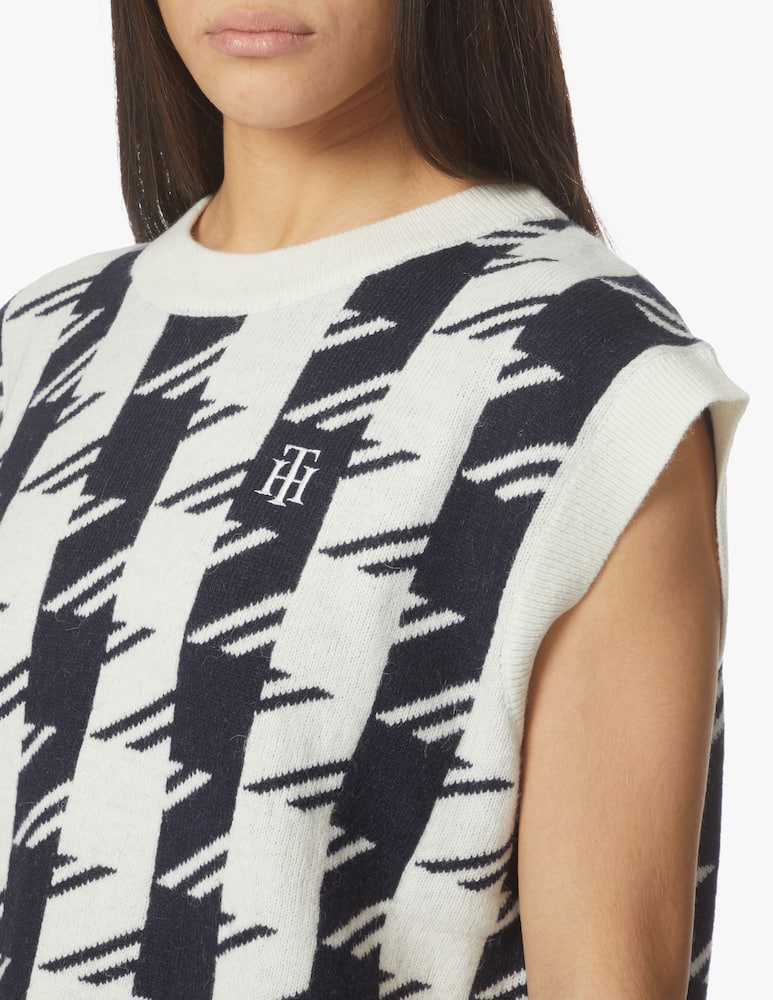 Tommy Hilfiger Wool blend vest - blue - picture 4