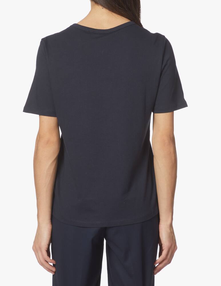 rinascente Tommy Hilfiger Cotton t-shirt with embroidered logo - blue