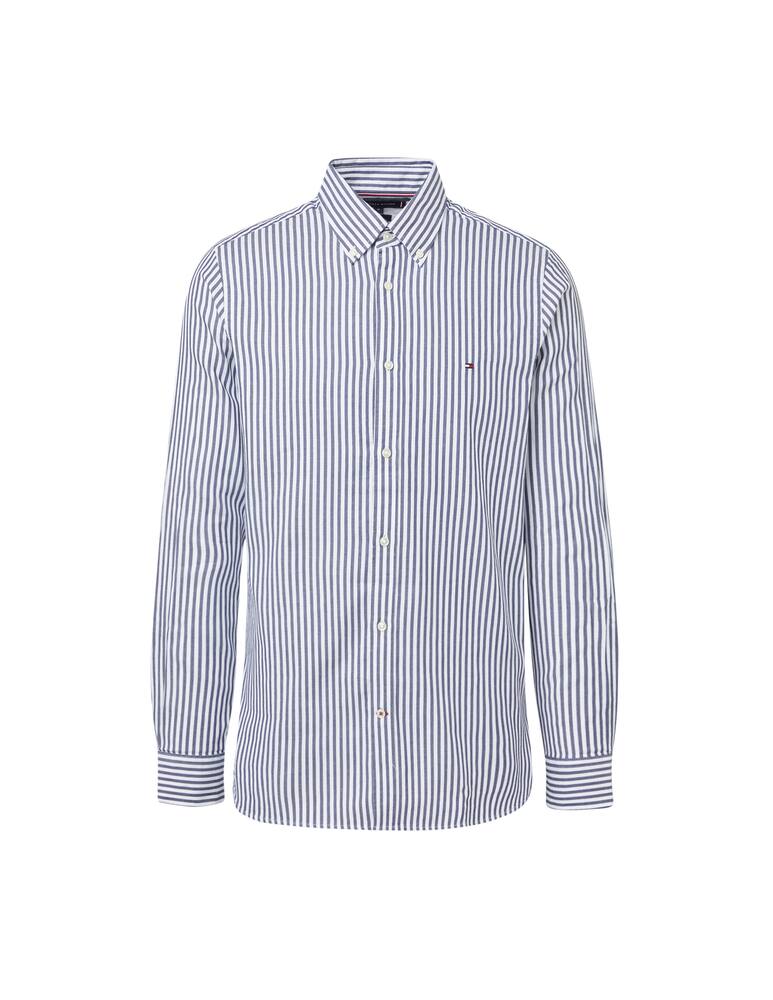 rinascente Tommy Hilfiger Camicia manica lunga slim a righe dobby - multicolor