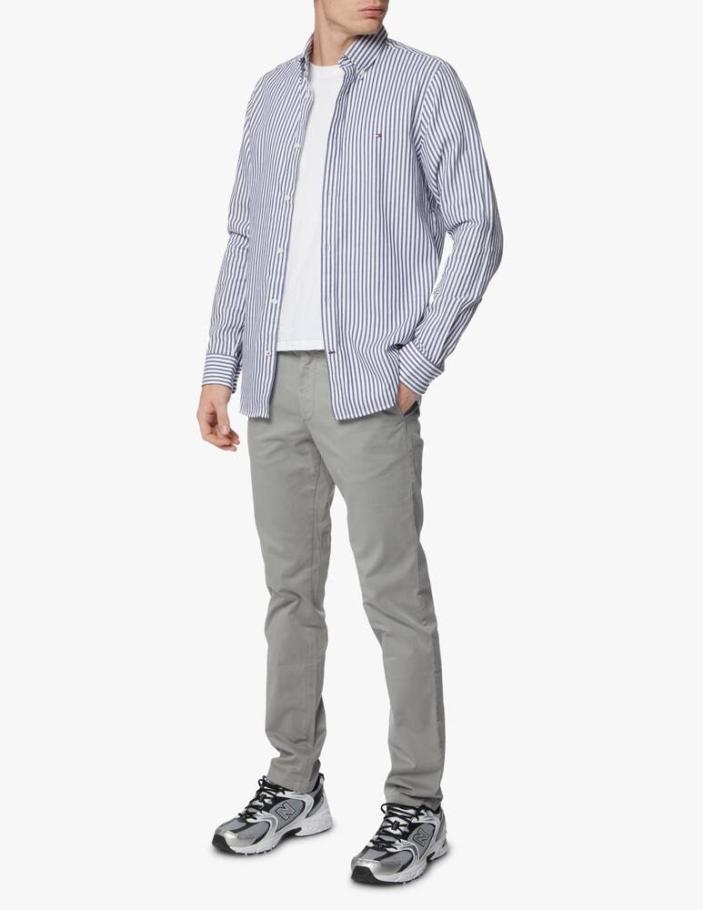 rinascente Tommy Hilfiger Camicia manica lunga slim a righe dobby - multicolor
