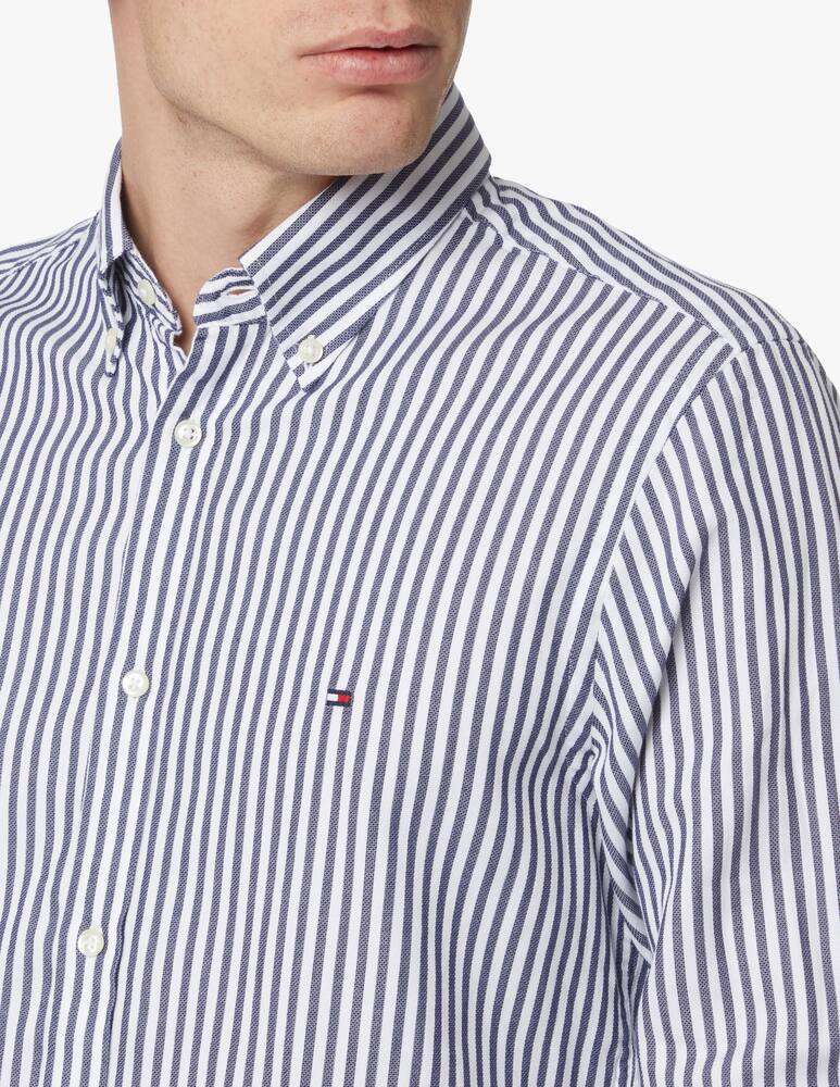 rinascente Tommy Hilfiger Camicia manica lunga slim a righe dobby - multicolor