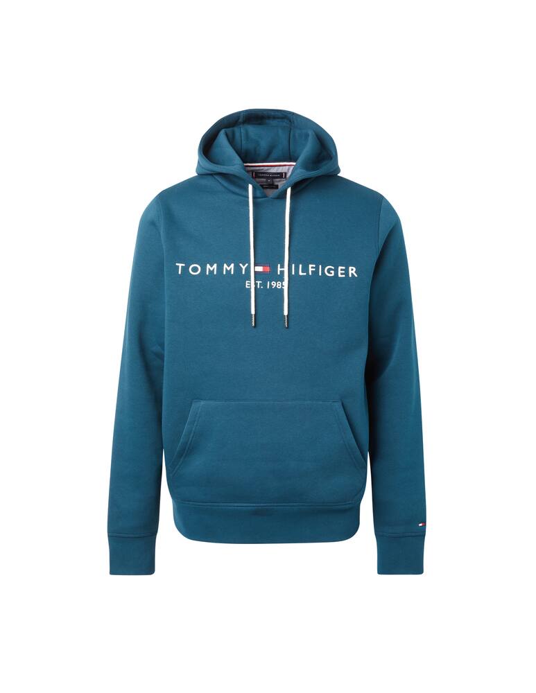 rinascente Tommy Hilfiger Felpa con cappuccio logo basic - blu