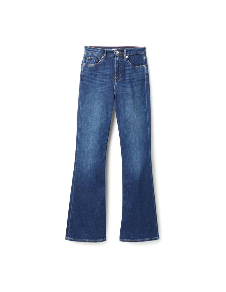 rinascente Tommy Hilfiger Jeans a zampa e vita media - blu