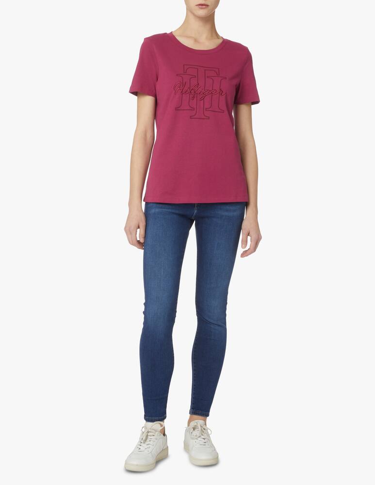 rinascente Tommy Hilfiger Cotton t-shirt with logo - red